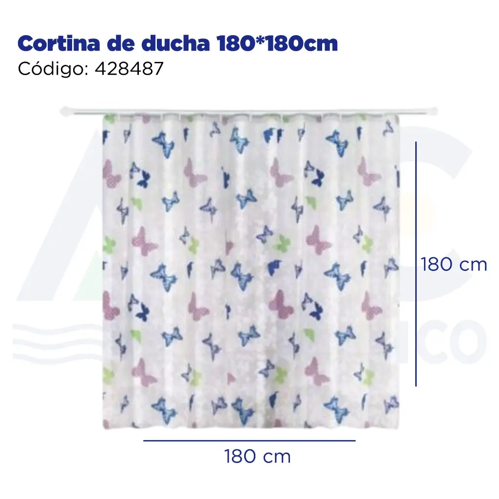 Cortina de ducha 180*180cm