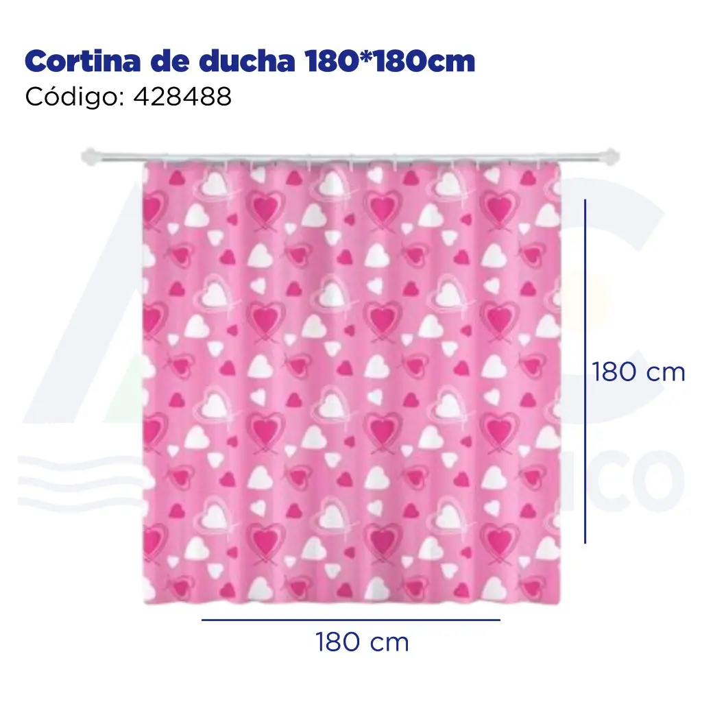 Cortina de ducha 180*180cm