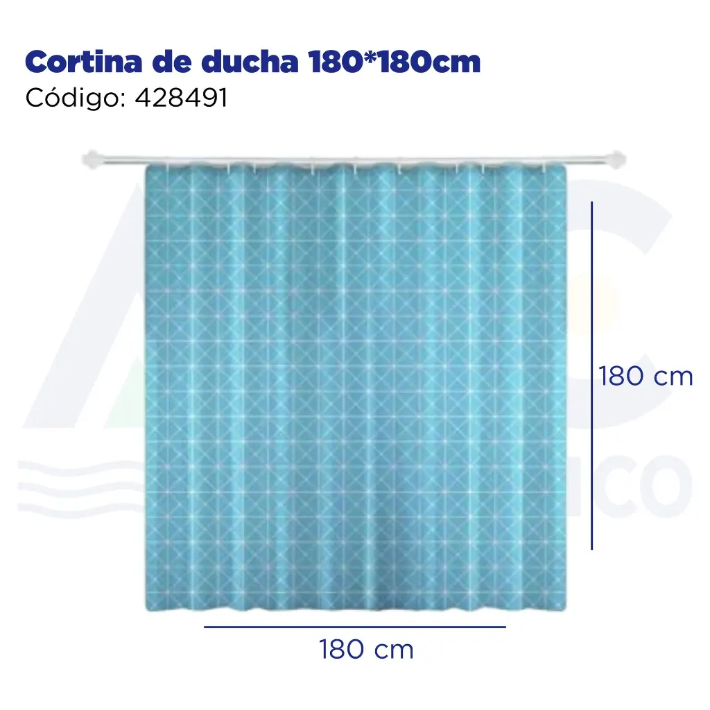 Cortina de ducha 180*180cm