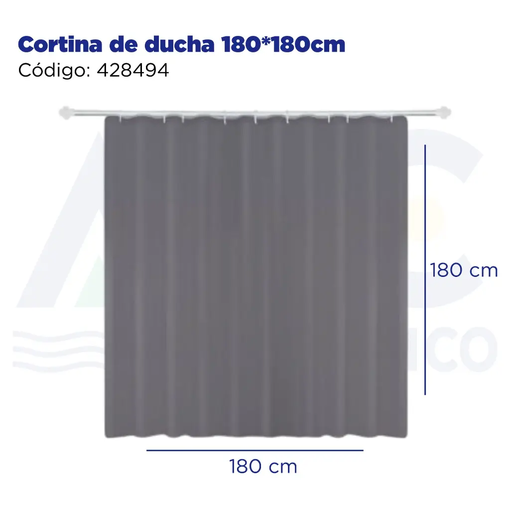 Cortina de ducha 180*180cm