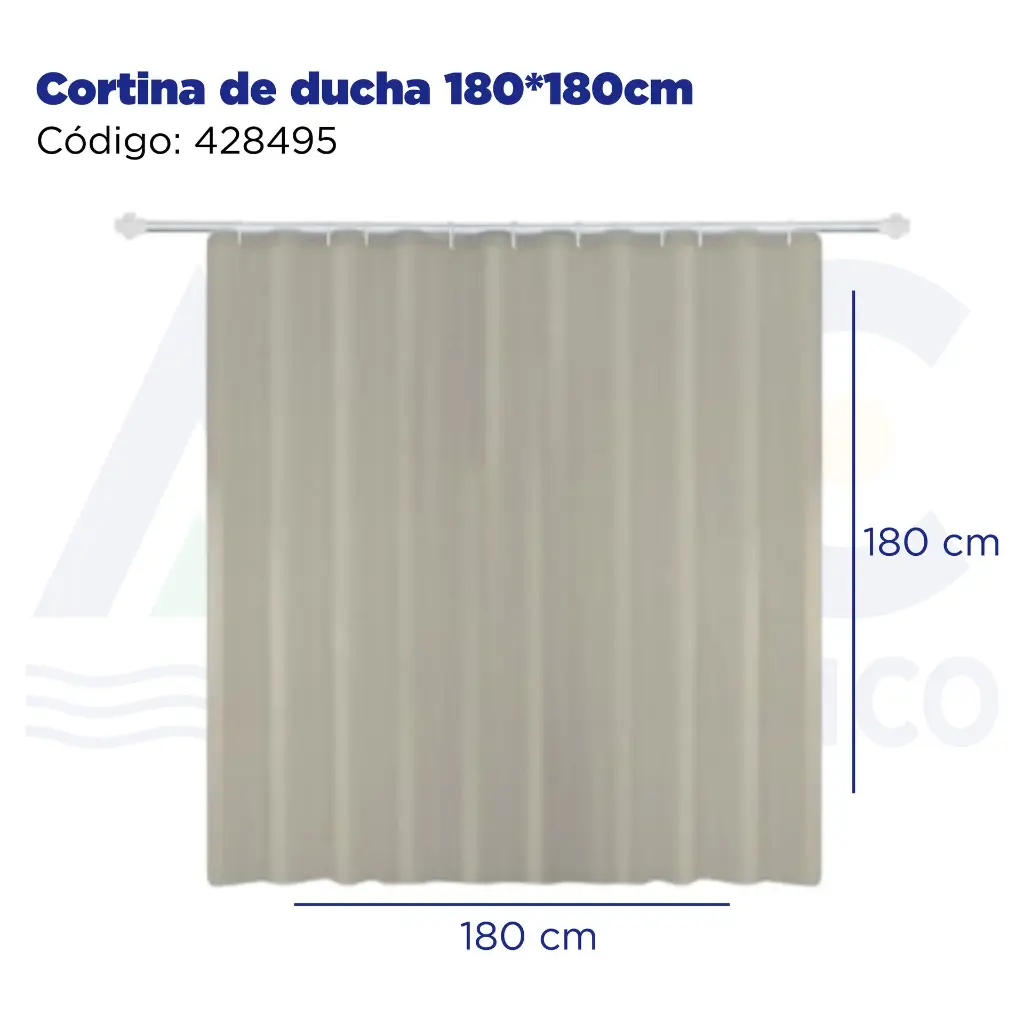 Cortina de ducha 180*180cm