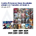 Cuadro, Pinturas en lienzo de paisajes urbanos en 7 tamaños del grupo A