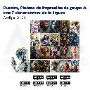 Cuadro, Pintura de impresión de grupo A con 7 dimensiones de la figura