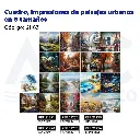 Cuadro, Impresiones de paisajes urbanos en 6 tamaños