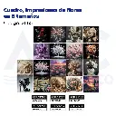 Cuadro, Impresiones de flores en 6 tamaños