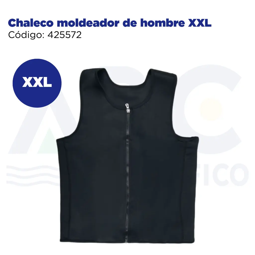 Chaleco moldeador de hombre XXL
