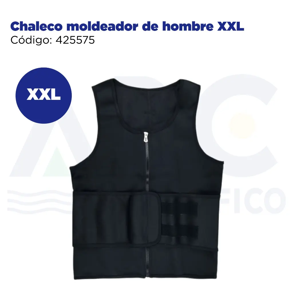Chaleco moldeador de hombre XXL
