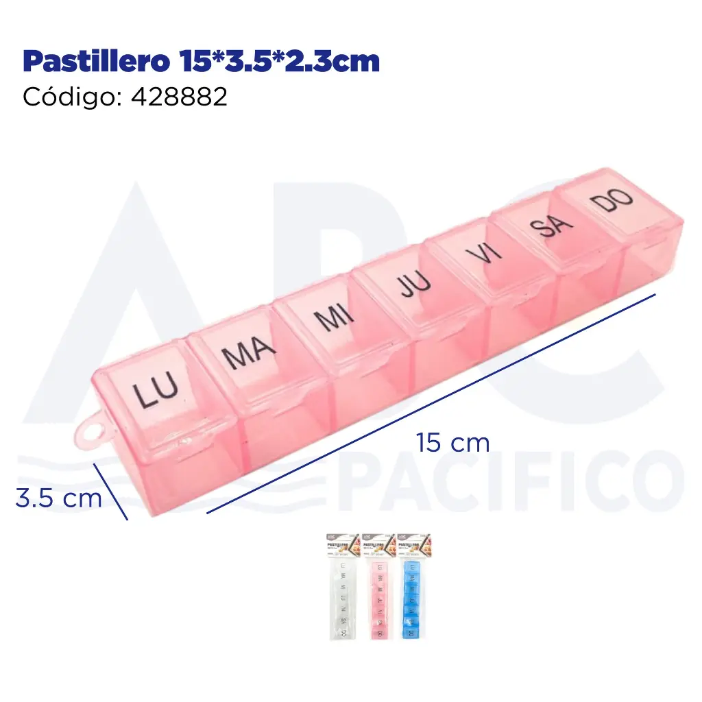 Pastillero 15*3.5*2.3cm