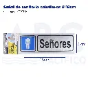 Señal de sanitario caballeros 6*18cm