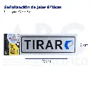 Señalización de jalar 6*18cm