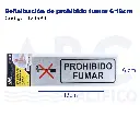 Señalización de prohibido fumar 6*18cm