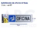 Señalización de oficinas 6*18cm