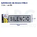 Señalización de silencio 6*18cm