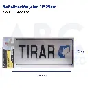 Señalización de jalar, 12*25cm
