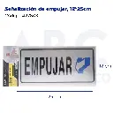 Señalización de empujar, 12*25cm