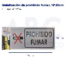 Señalización de prohibido fumar, 12*25cm