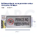 Señalización de no se permiten entrar mascotas, 12*25cm