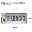 Señalización de silencio, 12*25cm
