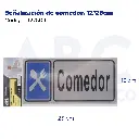 Señalización de comedor, 12*25cm