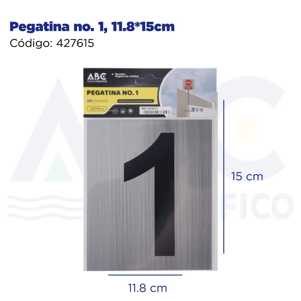 Pegatina no. 1, 11.8*15cm