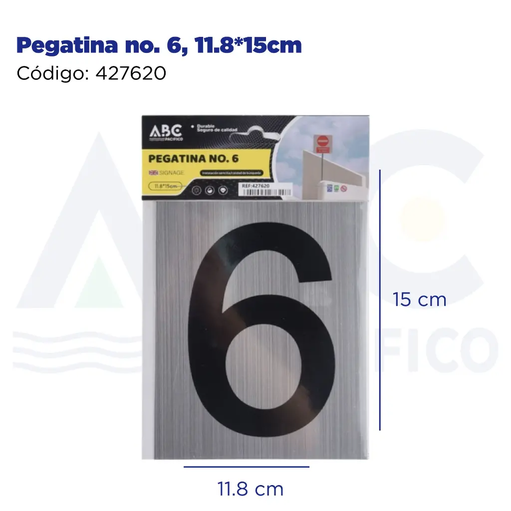 Pegatina no. 6, 11.8*15cm