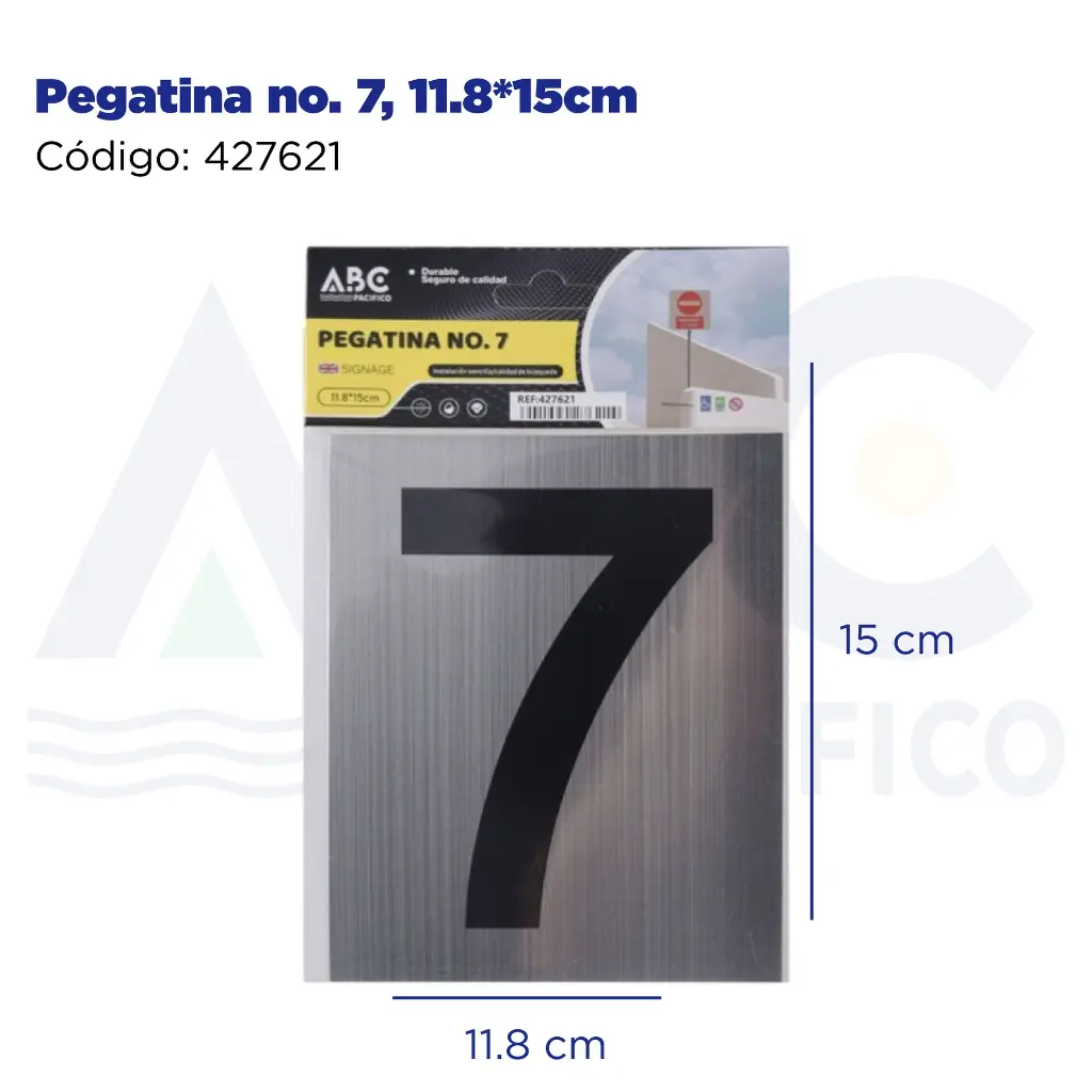 Pegatina no. 7, 11.8*15cm