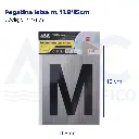 Pegatina letra m, 11.8*15cm