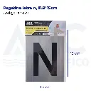 Pegatina letra n, 11.8*15cm