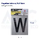 Pegatina letra w, 11.8*15cm