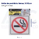 Señal de prohibido fumar, 15*15cm