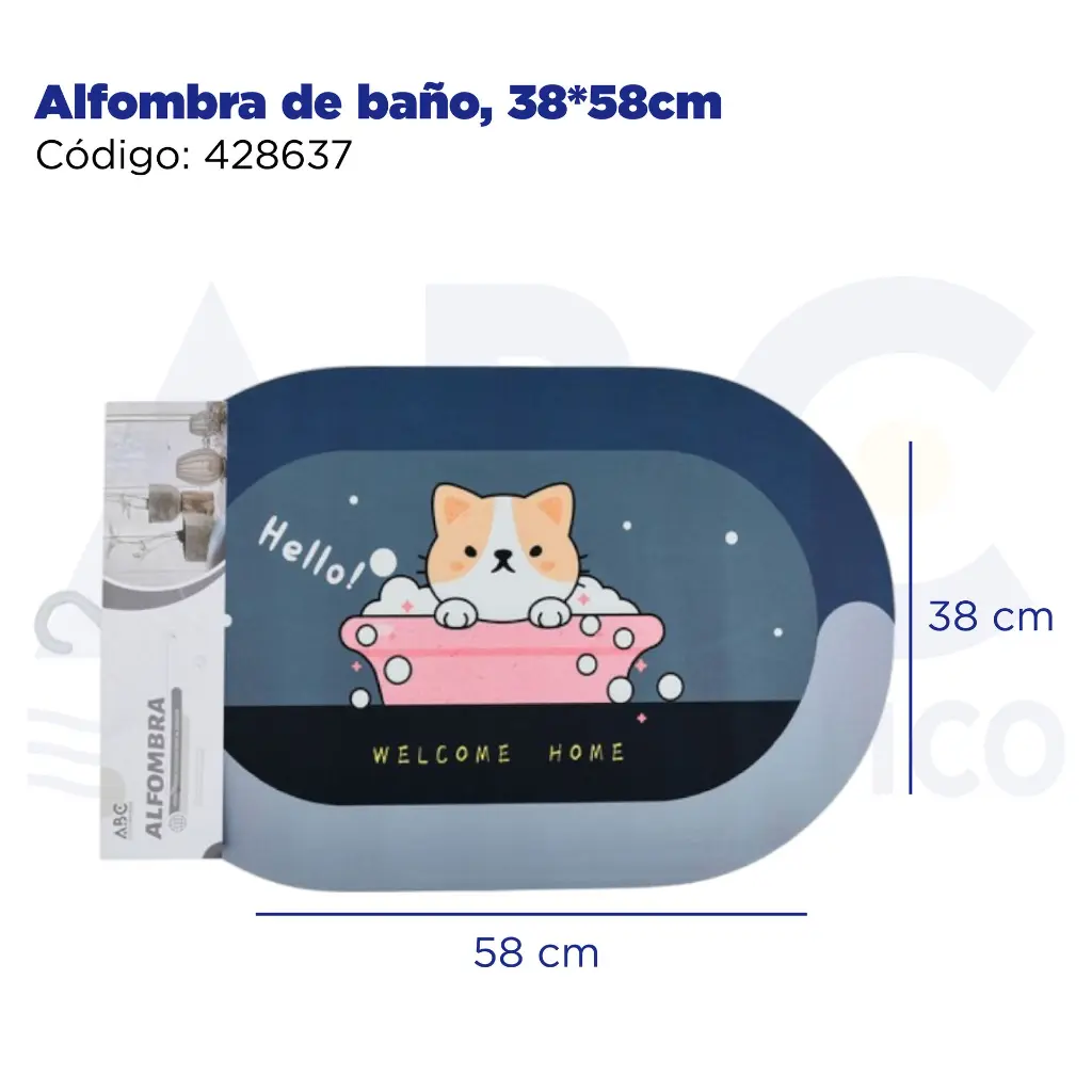 Alfombra de baño, 38*58cm