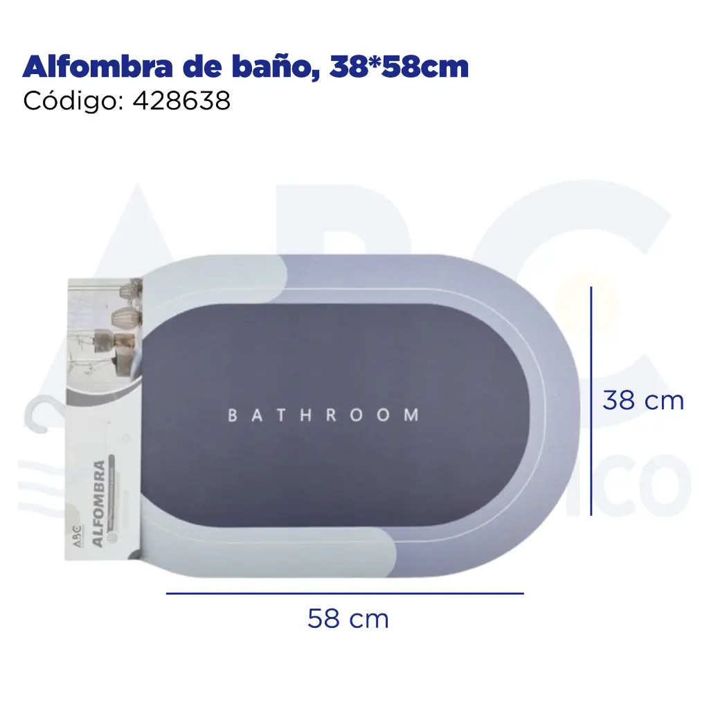 Alfombra de baño, 38*58cm