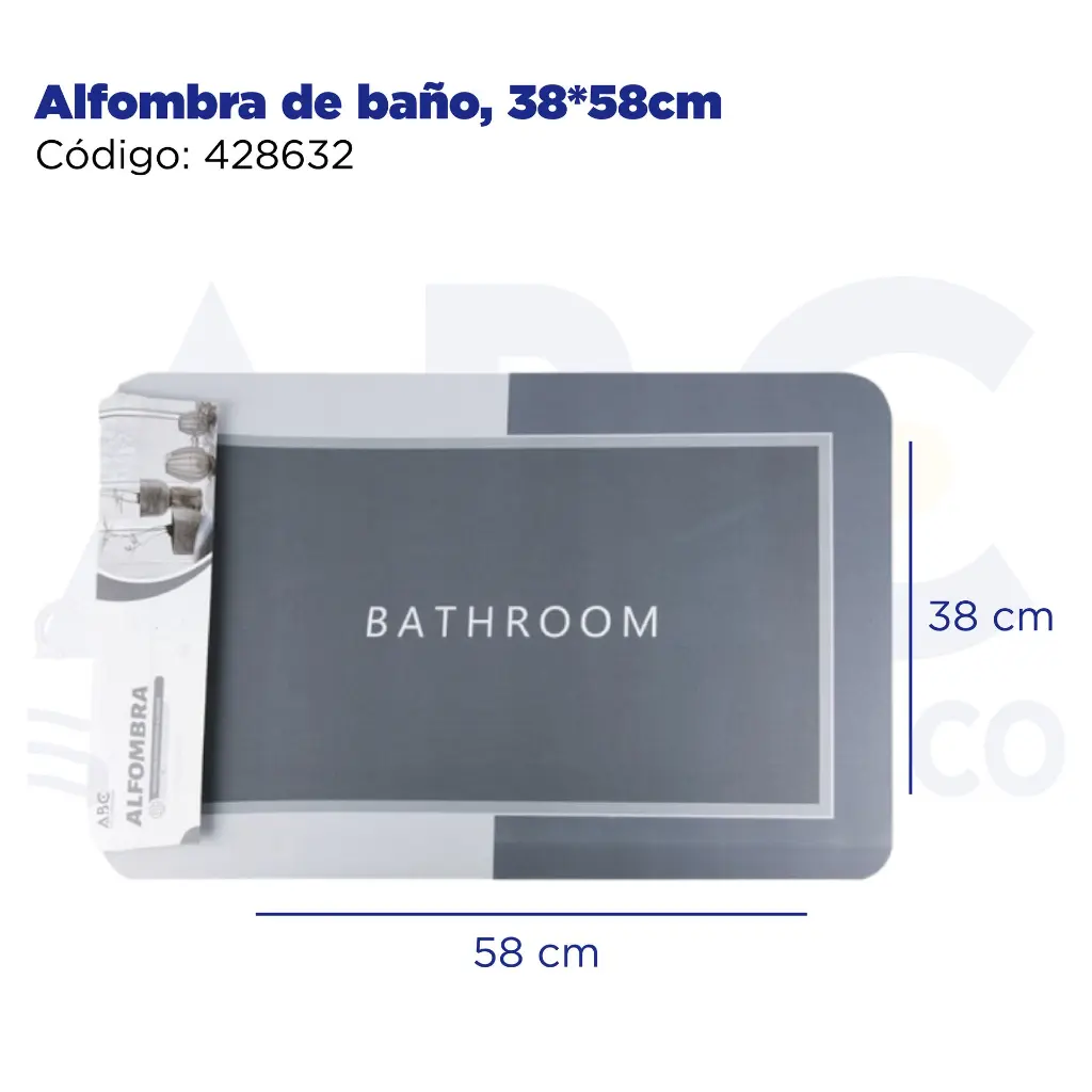 Alfombra de baño, 38*58cm