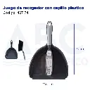 Juego de recogedor con cepillo plastico, 