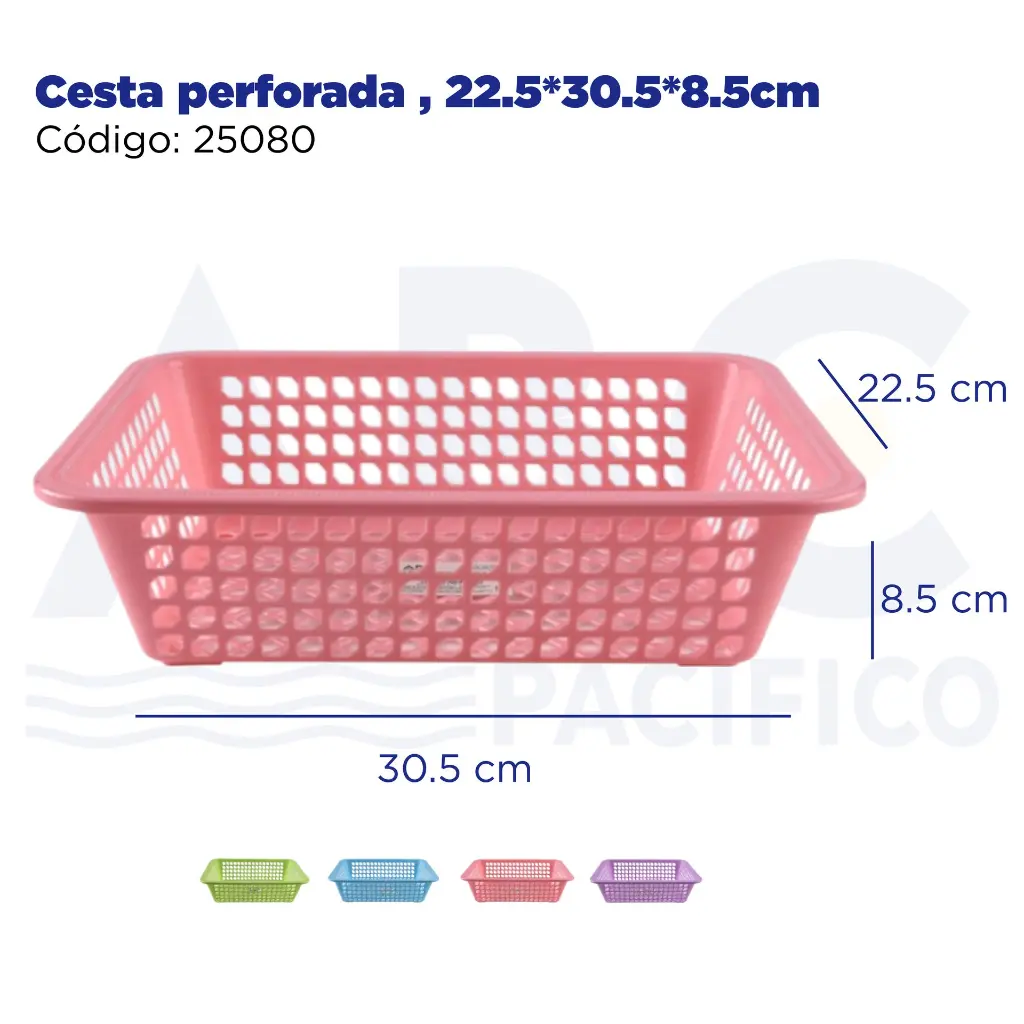 Cesta perforada , 22.5*30.5*8.5cm