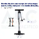 Bomba de aire con mango de color negro nuevo, bolsa colgante con fondo plegable., 