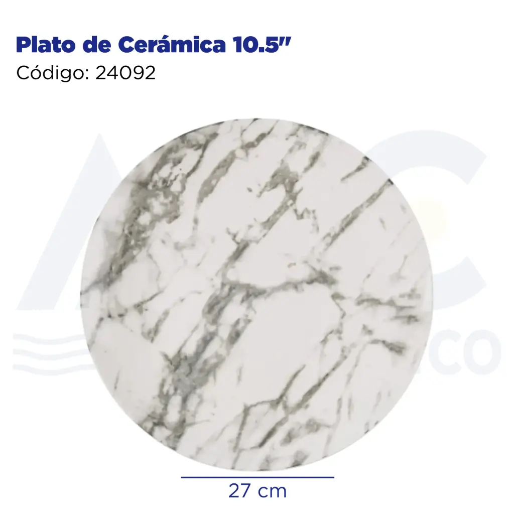 Plato de Cerámica 10.5"