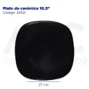 Plato de cerámica 10.5"