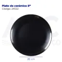 Plato de cerámica 8"