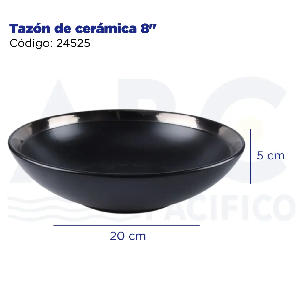 Tazón de cerámica 8"
