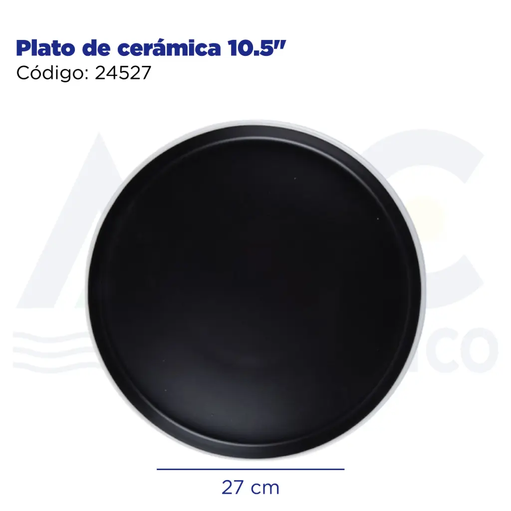 Plato de cerámica 10.5"