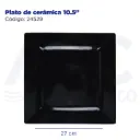 Plato de cerámica 10.5"