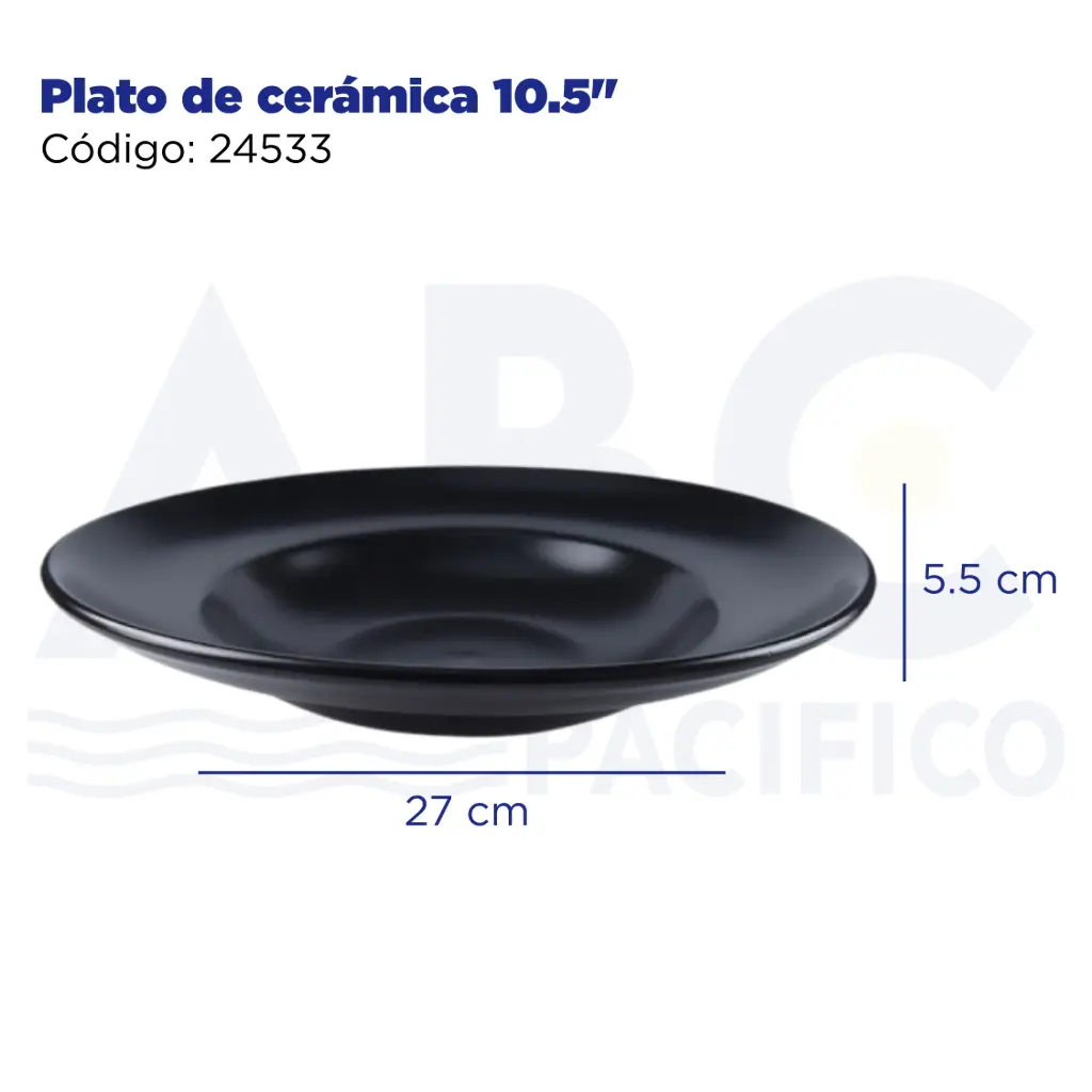 Plato de cerámica 10.5"