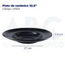 Plato de cerámica 10.5"