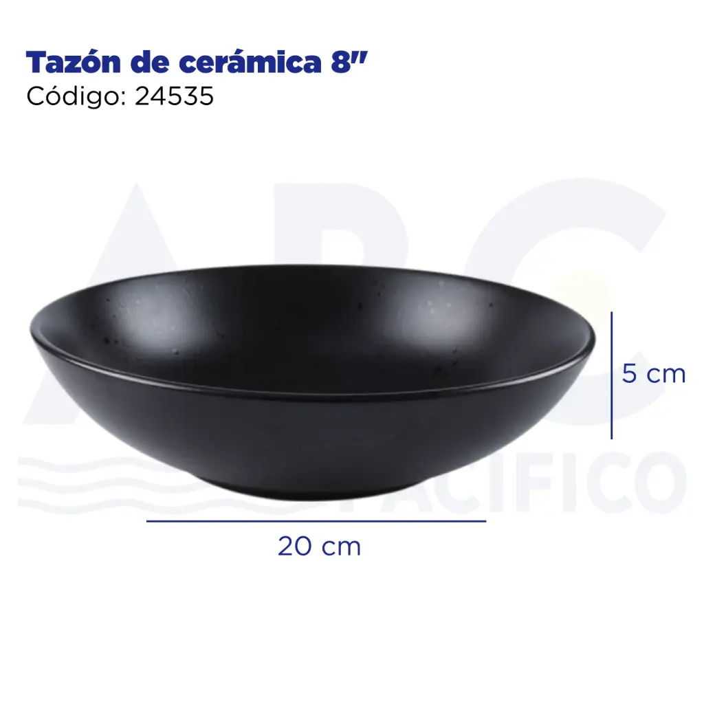 Tazón de cerámica 8"