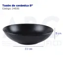 Tazón de cerámica 8"