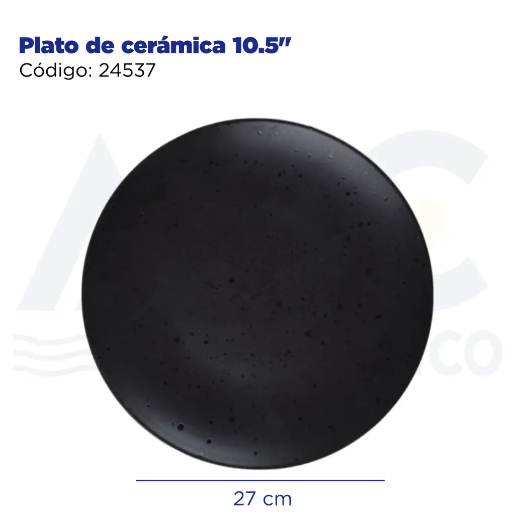 Plato de cerámica 10.5"