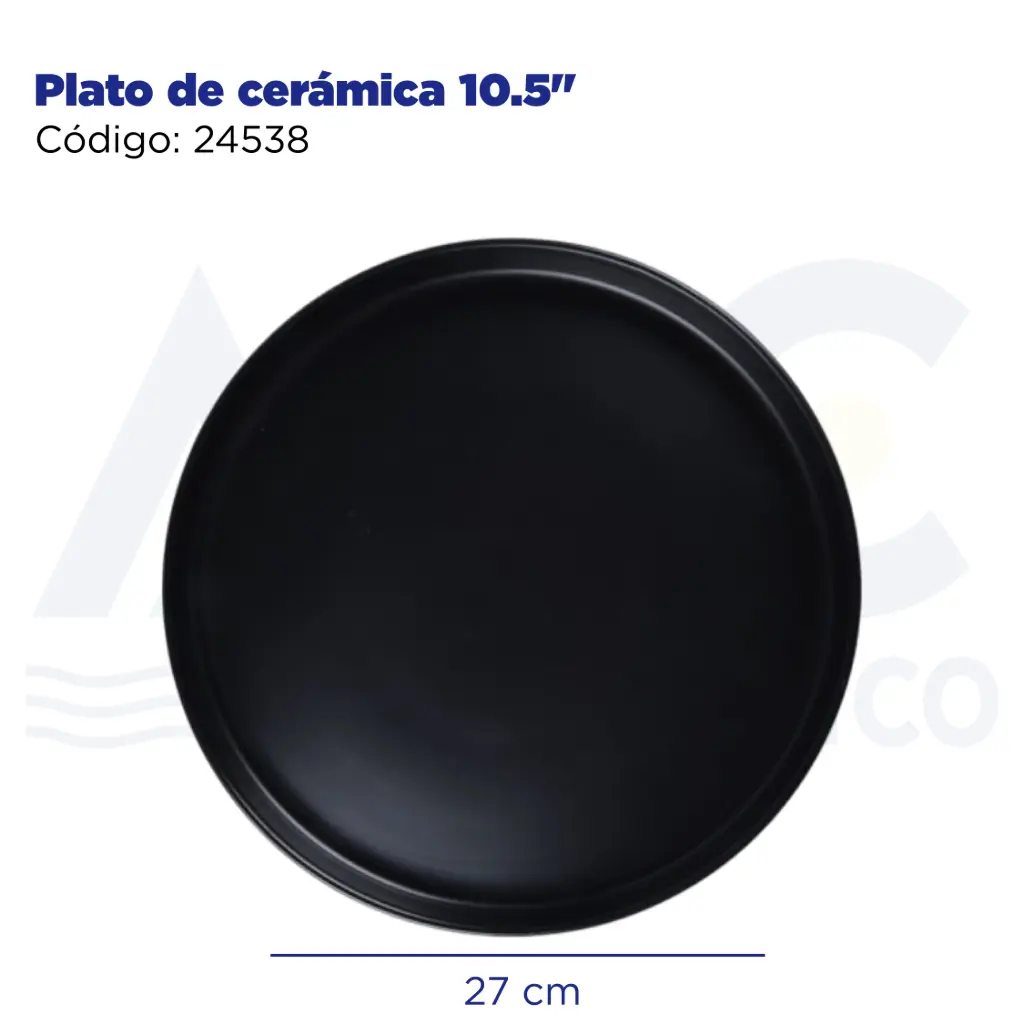 Plato de cerámica 10.5"