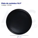 Plato de cerámica 10.5"