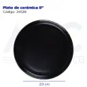 Plato de cerámica 8"